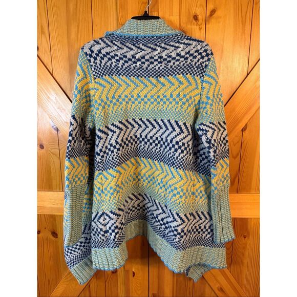 LOVE STITCH BOHEMIAN CARDIGAN LONG SLEEVE WOOL BLEND SIZE M/L (6229) - Picture 8 of 8